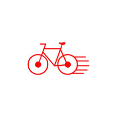 Bicycle logo icon design template