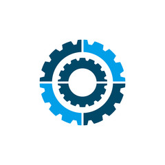 Industrial icon logo design template