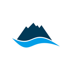 Fototapeta na wymiar Mountain logo icon design template
