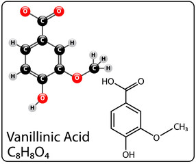 Vanillinic Acid Molecule Structure
