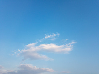 bright sky in the evening