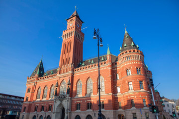 Obraz premium Helsingborg City Hall in Sweden 