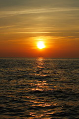 beautiful sunrise on the Black Sea