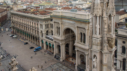 view on shopping mall emanuel from milan dome
