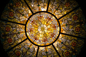 A Stained Glass Dome - Powered by Adobe