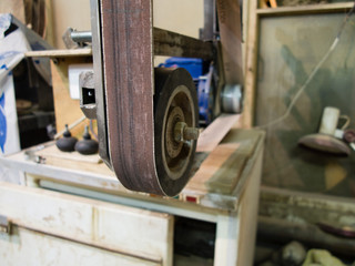 Carpentry workshop at the middle of work day