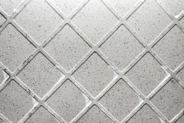 Texture of used ceramic tile back side