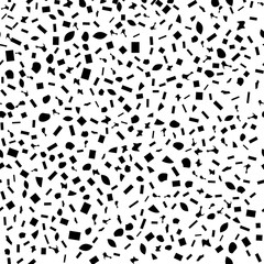 Black Distressed Seamless Grain Texture Overlay.