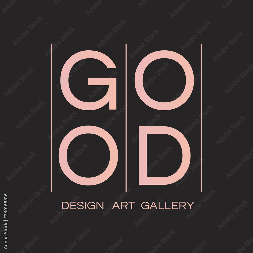 Poster Good logo for designers