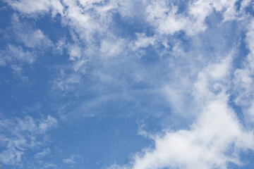 clouds in the blue sky