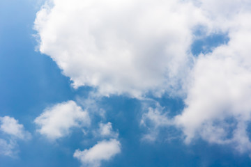 clouds in the blue sky