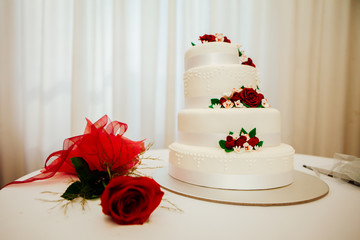 Shot of Wedding cake and decoration
