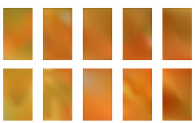 Obraz premium Vector gold blurred gradient style background. Abstract luxury smooth illustration wallpapers set 