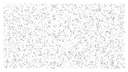 Silver polka dot small confetti on white background