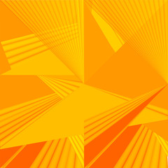 Soft yellow & orange color toned,  3d minimal concept abstract background. Brochure & flyer template, layout.