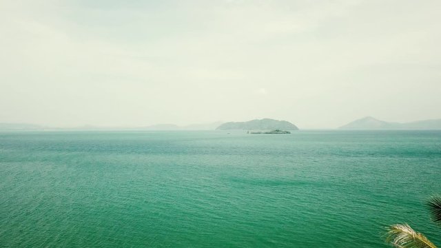 AERIAL: Trees and islands, Thailand