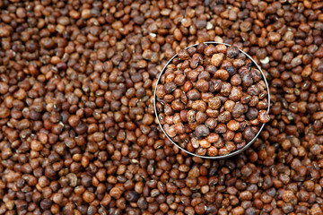 Dry beans,cereals, sold in market
