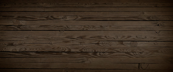 Horizontal wood textured background. Wooden planks on a wall or floor with grain and texture.