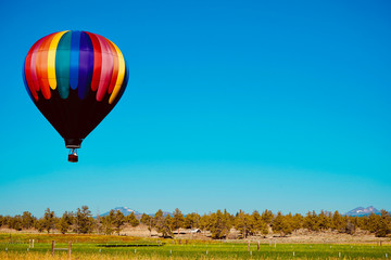 Naklejka premium Hot Air Balloon Landscape