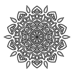 mandala flower illustration vector