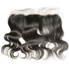 body wavy black  human hair weaves extensions lace frontal closure