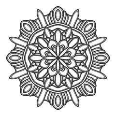mandala flower illustration vector