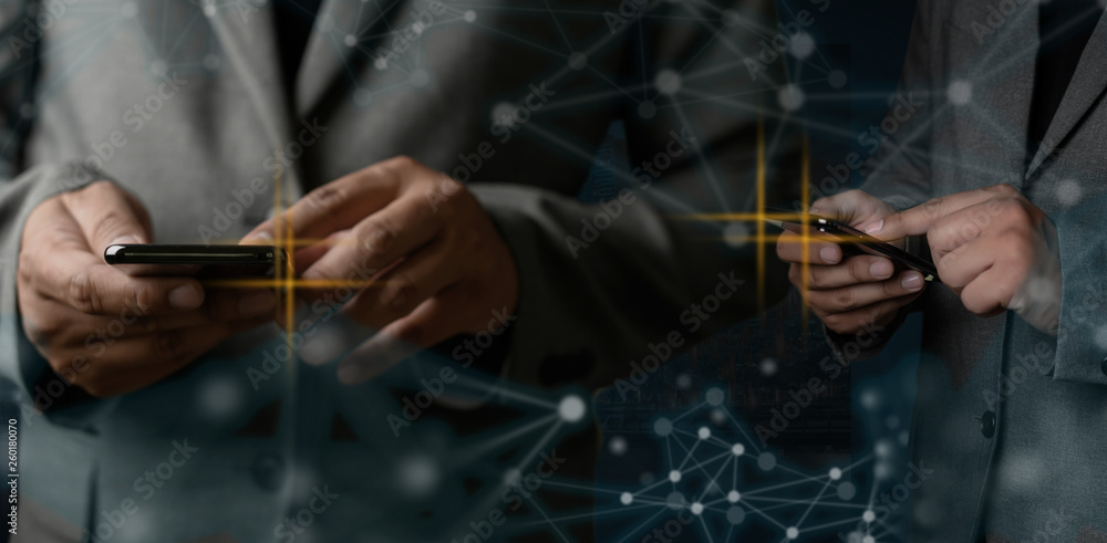 Poster network and data customer connection cloud based web man network sphere 3d rendering