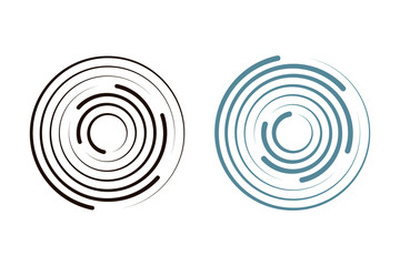 Fototapeta na wymiar concentric radial circle icon