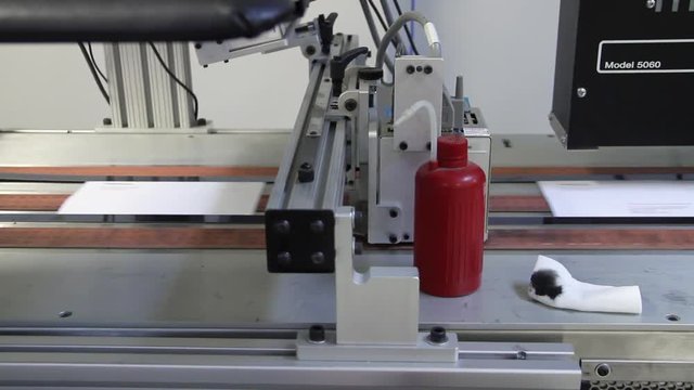 Mail moving down a conveyor as it&rsquo;s sealed
