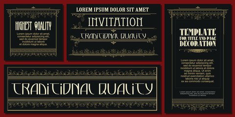 Happy holiday. Template flyer, invitations or greeting cards.