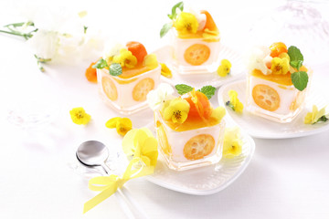 きんかんミルクプリン