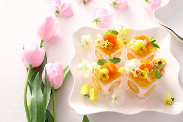 金柑ミルクプリン