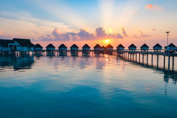 モルディブの夕焼け