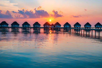 モルディブの夕焼け