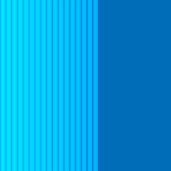 Obraz premium Cool blue colored vertical 3d lines, abstract perspective background. Ideal for brochure & flyer cover template, layout.