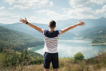 Guys walking on the most beautifull Transfagaran road