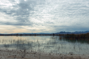 Crystal Reservoir in tha Ash Meadows National Wildlife Refuge, Nevada, USA