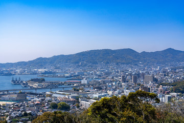 [長崎県]佐世保市街全景