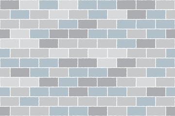 Grey brick wall. Vector background. Seamless pattern.