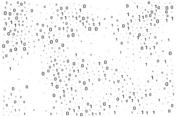Binary data vector design element. Digital abstract background.
