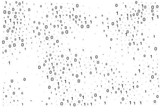 Binary data vector design element. Digital abstract background.