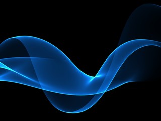 Abstract background, blue waved lines for brochure, website, flyer design