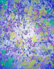 Abstract background water splashing ornament 