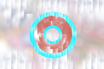 Abstract rings circles of different colors for album cover, web design, website decoration,...