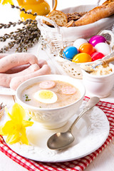 Zurek delicious easter soup after polish style