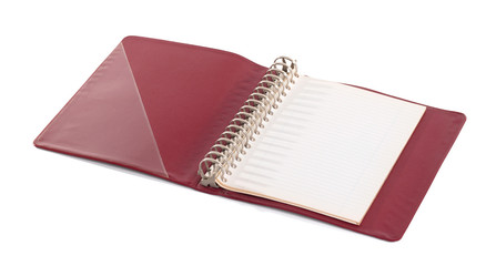 Old binder folder isolated