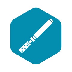 Electronic cigarette with cartridges icon in simple style isolated on white background. Smoking symbol