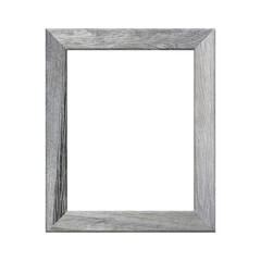 Wooden frame Picture isolated on white background for design in your work concrpt interior decoration.