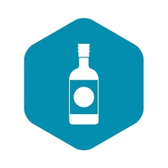 Japanese sake icon in simple style isolated on white background. Drink symbol