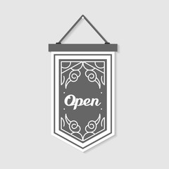 Vintage Decorative Open Sign For Store